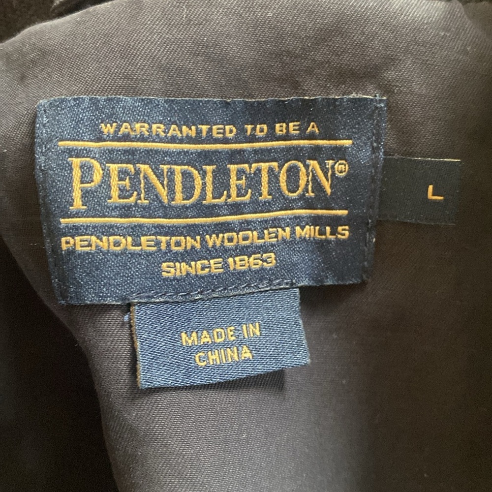 Pendleton Men's Black‎ Jacket Large - image 2